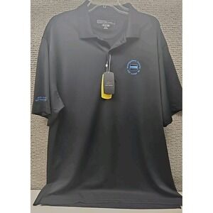 Greg Norman Golf Polo Shirt Mens XL Play Dry Performance Casual Black READ